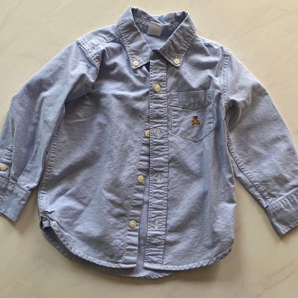 Gap kids blue opal Oxford button down 3t